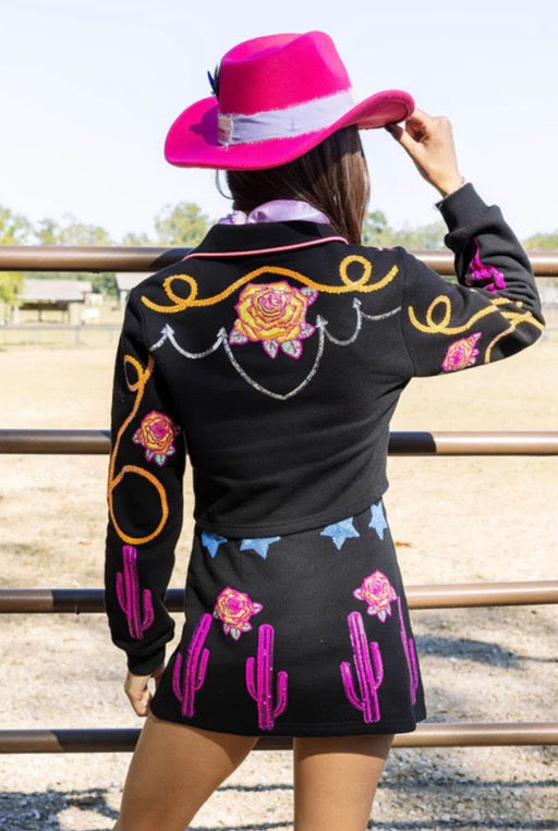 Black Cowgirl Skort