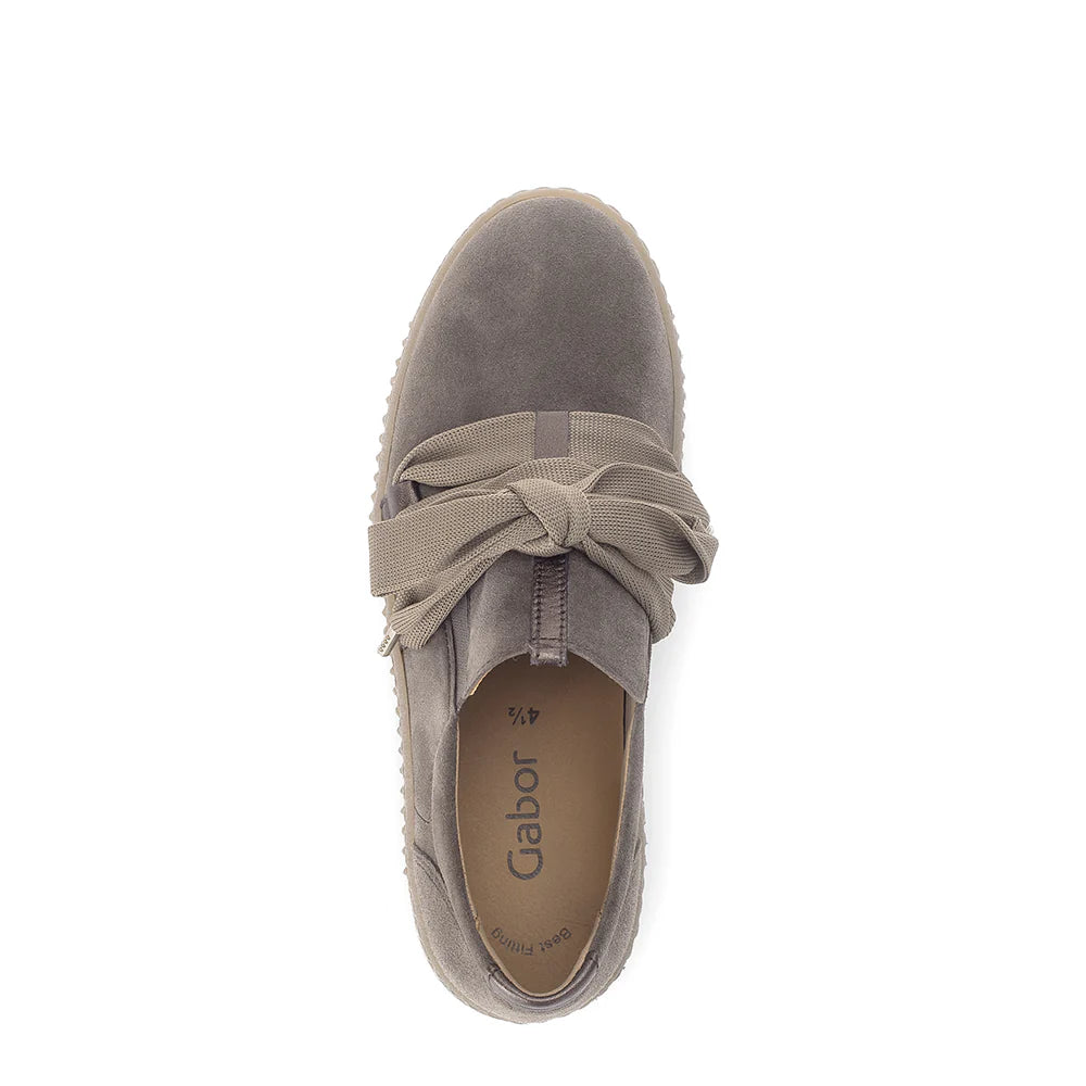 Brown Metal Tie Sneaker