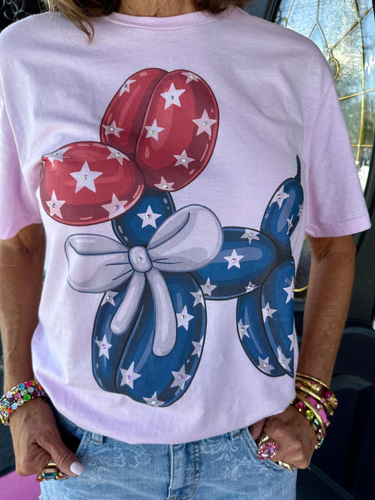 Patriotic Balloon Animal Tee