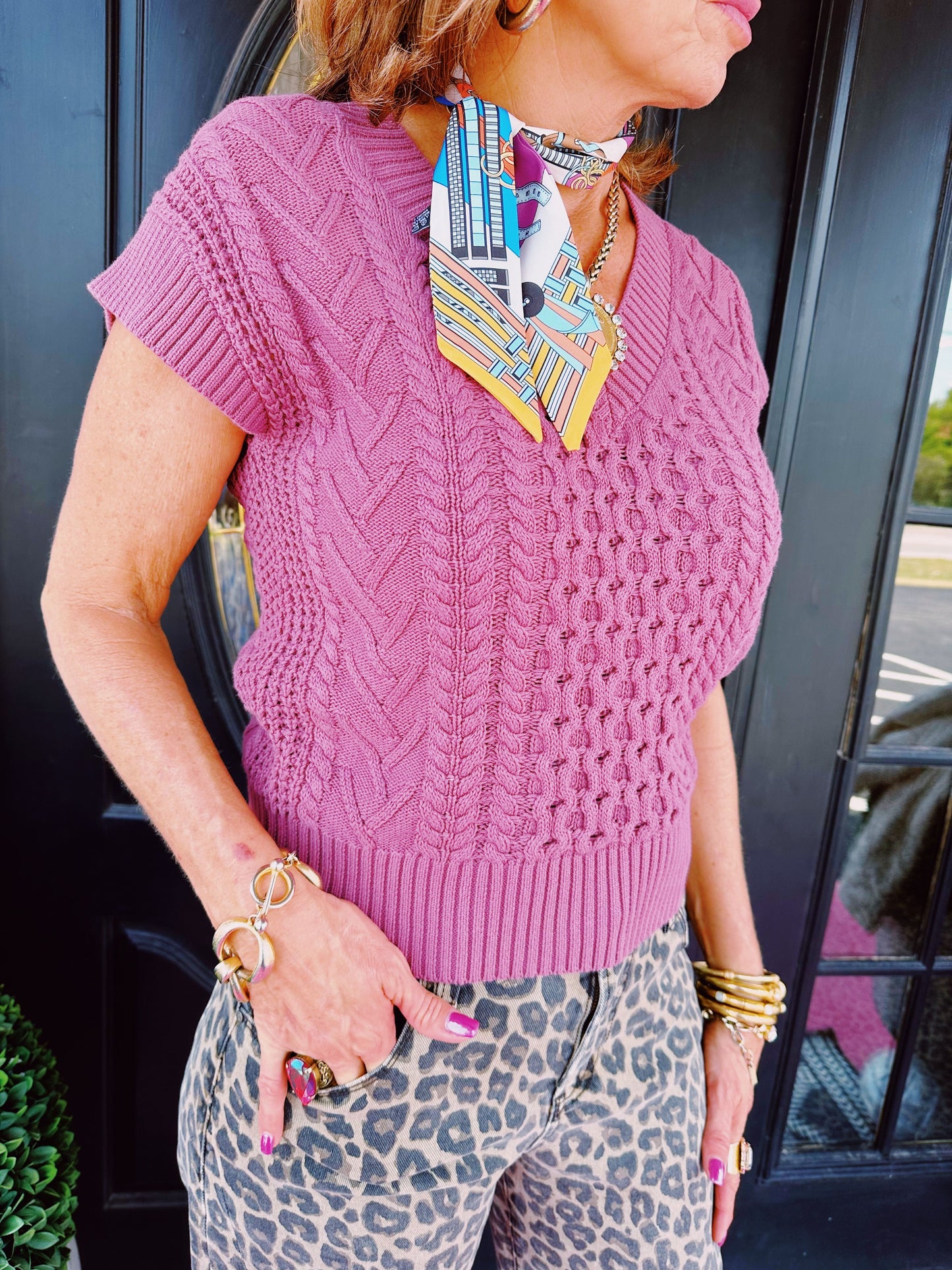 Orchid Smoke Scout Sweater Vest