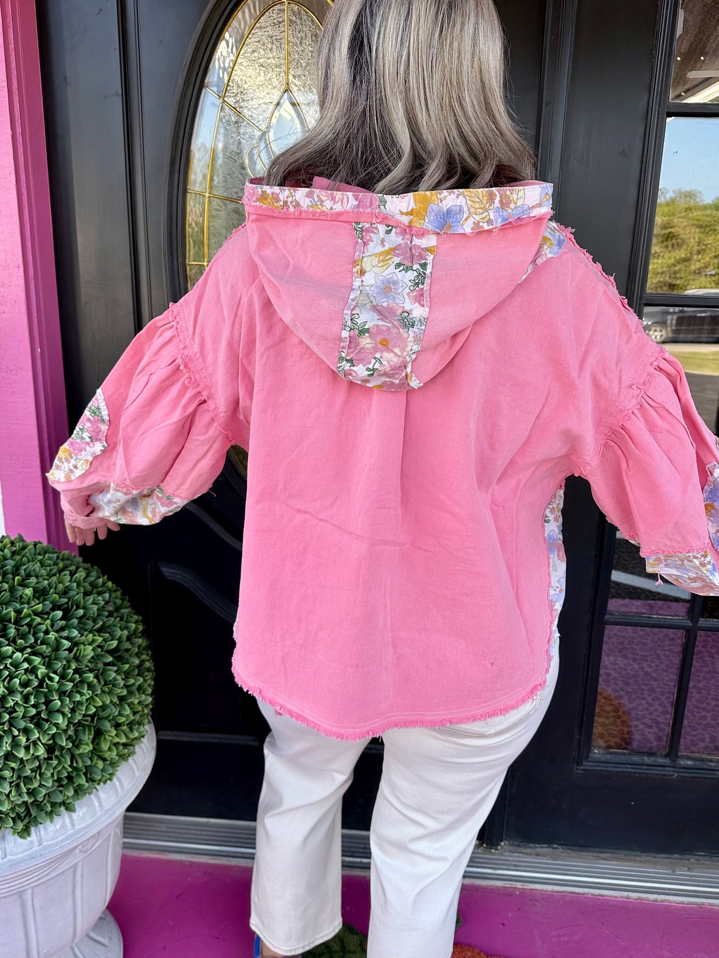 Candy Pink Placket Jacket