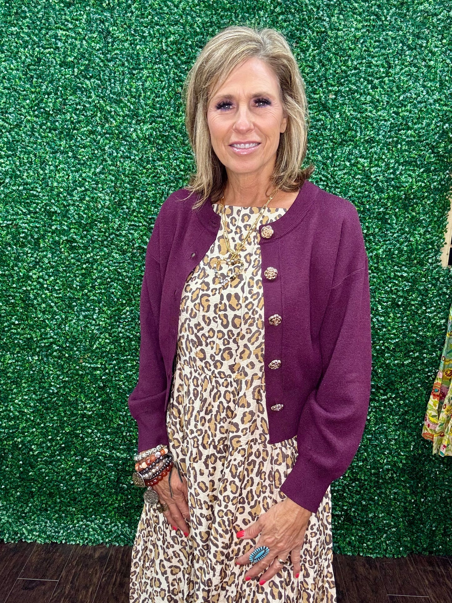 Strap Leopard Print Maxi Dress