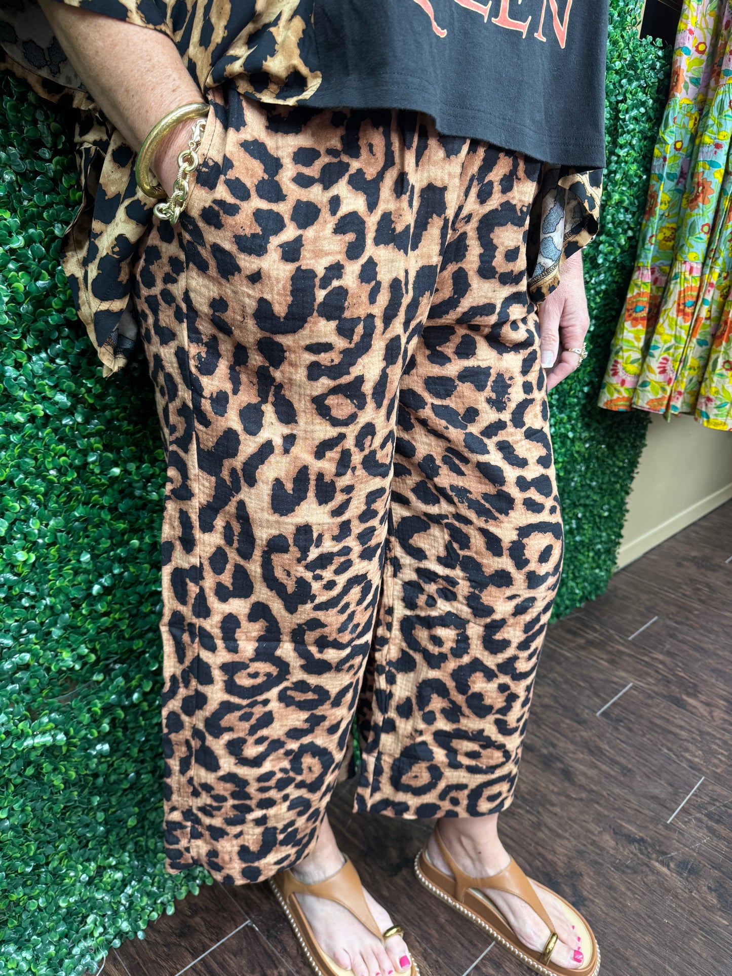 Leopard Selma Crop Pant