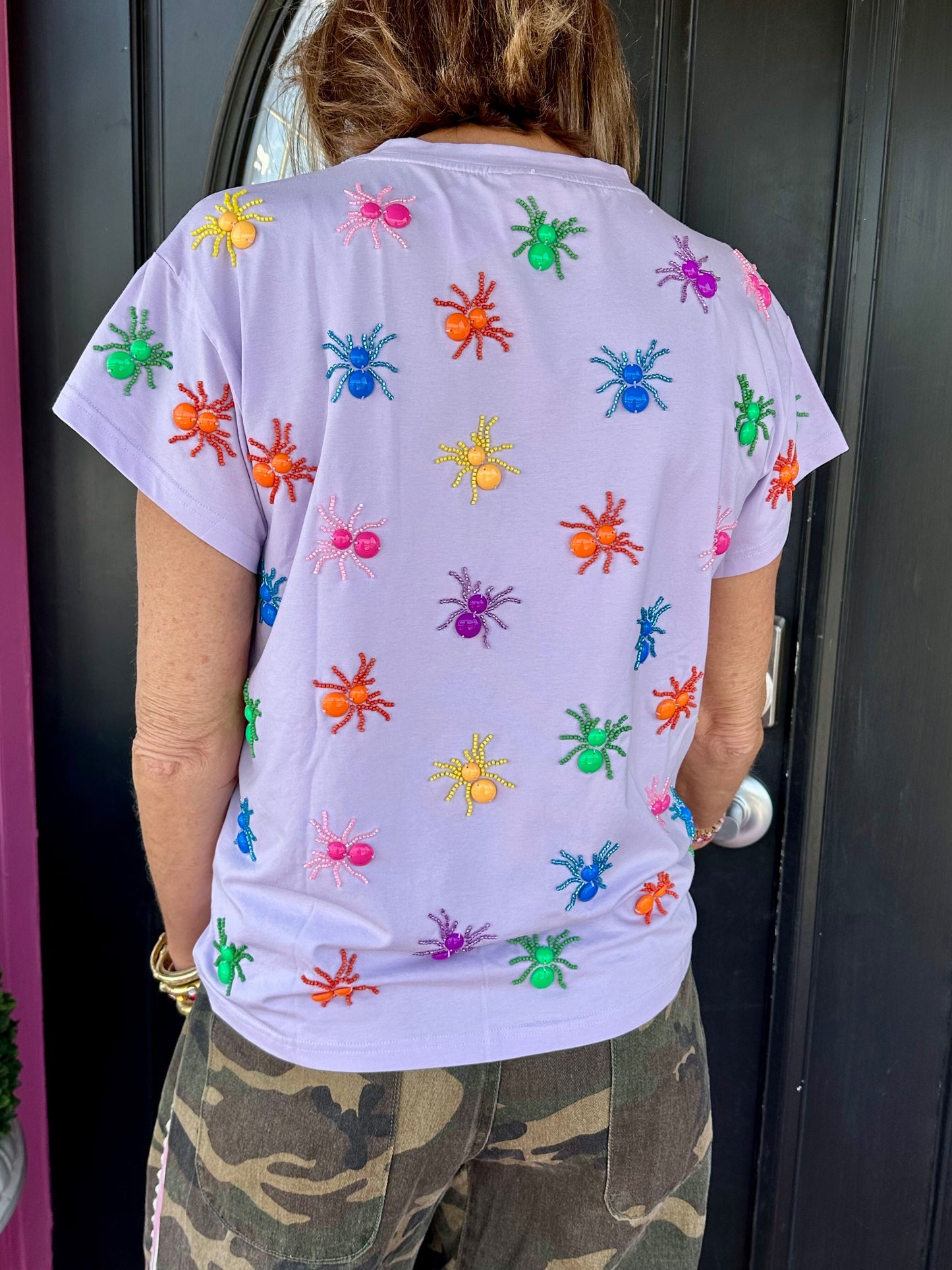Lavender Multi Spider Tee
