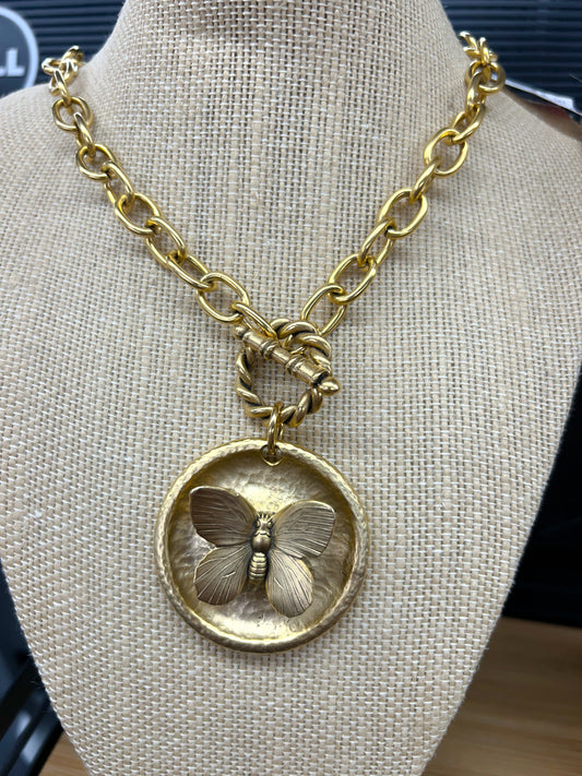 Gold Butterfly Necklace
