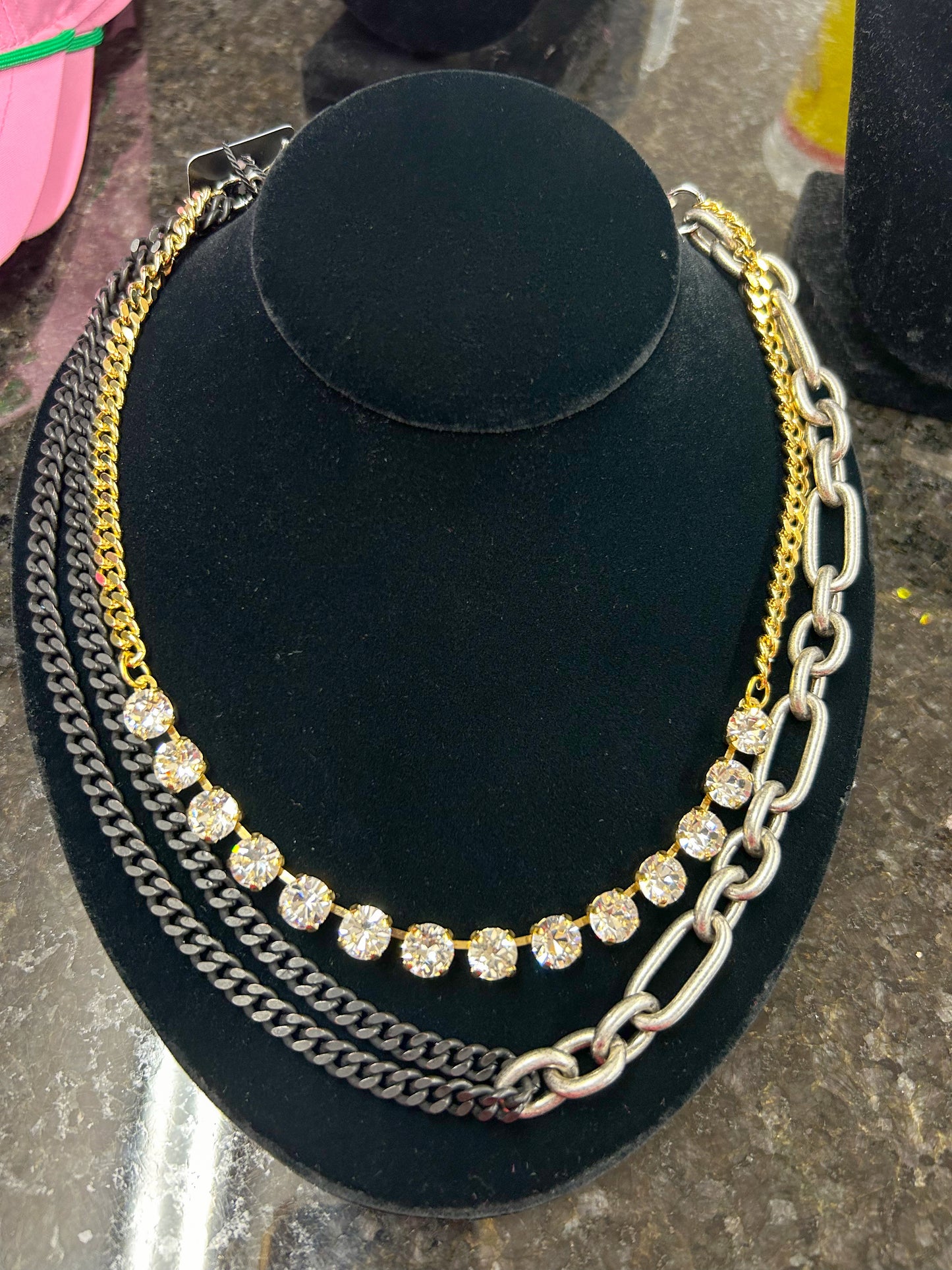 Cricket 3 Strand Necklace