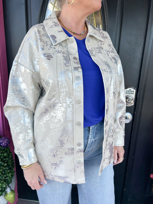 Yara Speckled Angora Jacket