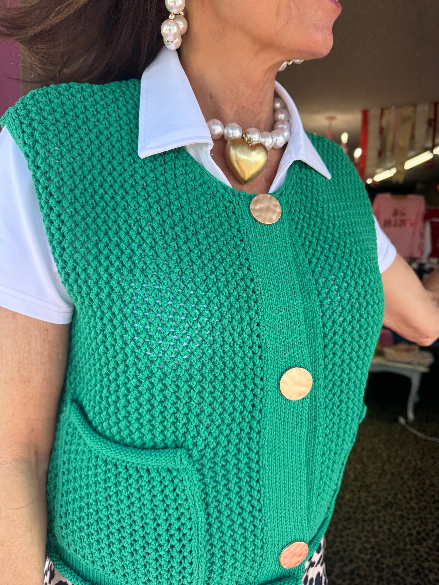 Sleeveless Front Pocket Vest