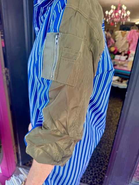 Blue/Olive Karishma Dress