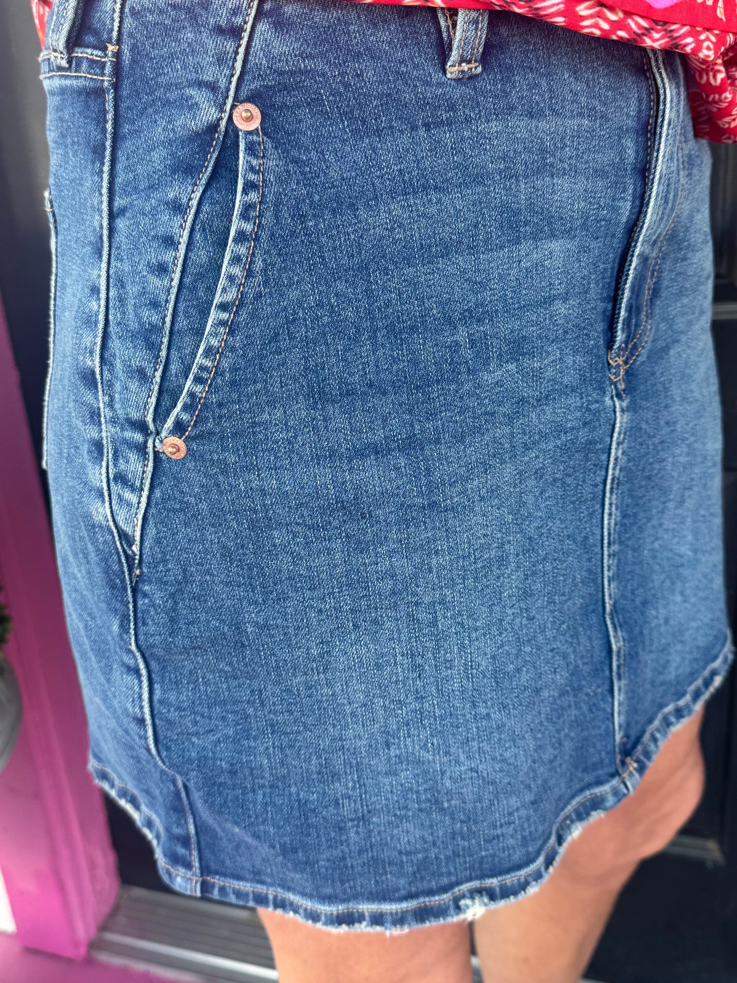 Quinn Denim Mini Skirt