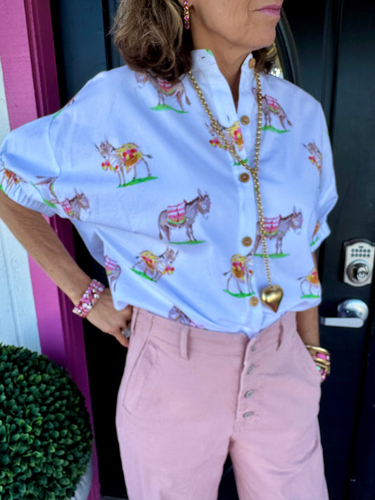 White Burrito Blouse