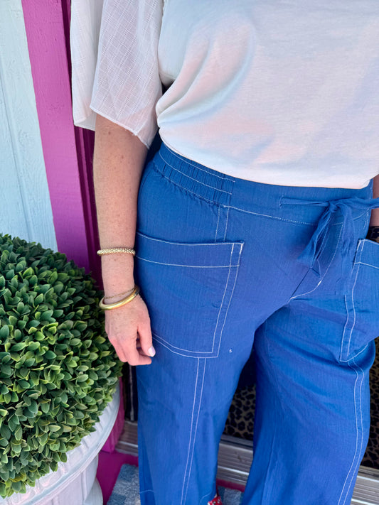 Goddess Blue Pull On Drawstring