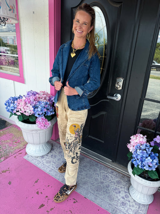 Minah Blue Ridge Denim Blazer