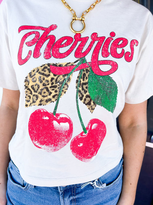 Cheetah Cherries Tee