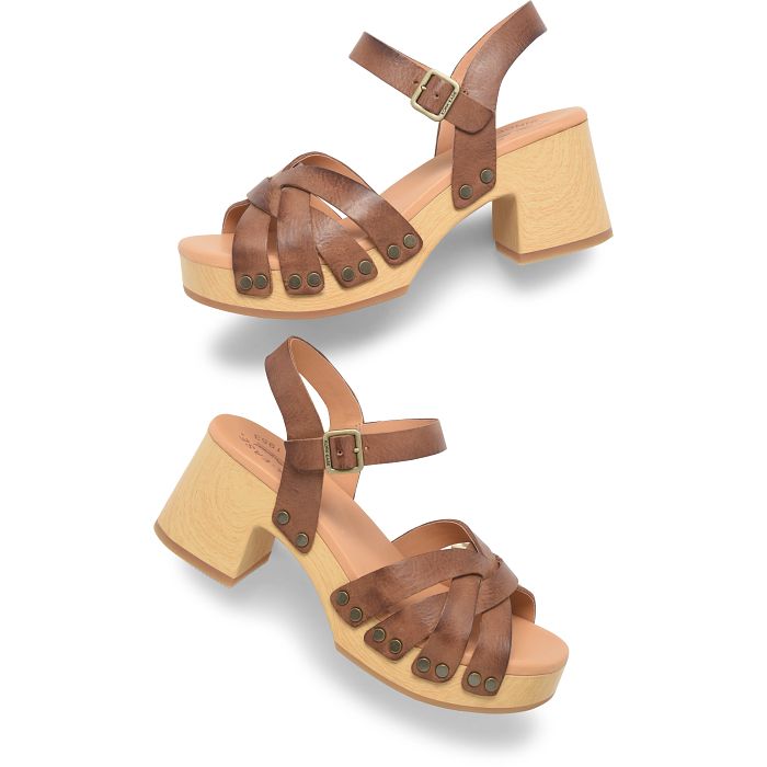 Brown Ester Platform Sandal
