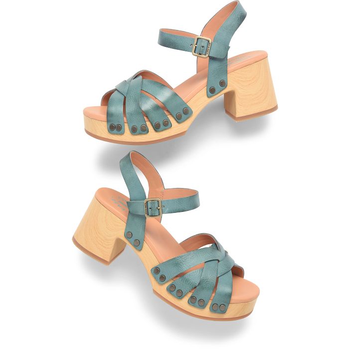 Teal Ester Platform Sandal