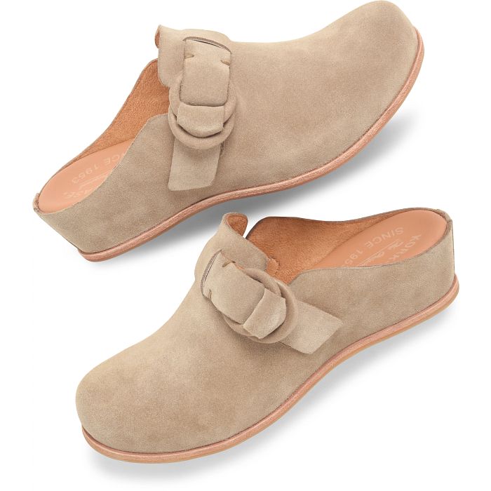 Kori Taupe Suede Wedge Clog