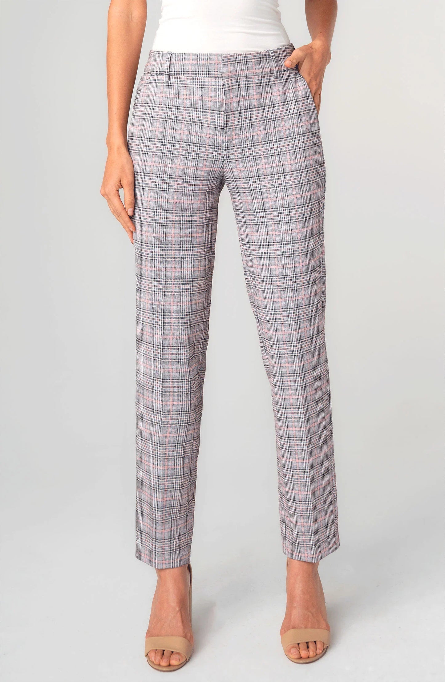 Kelsey Gray Plaid 29" Trouser
