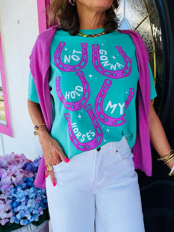 Not Gonna Hold My Horses Crop T