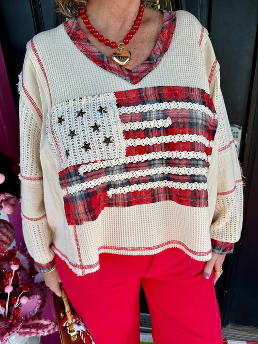 Thermal Flannel Flag LS Top