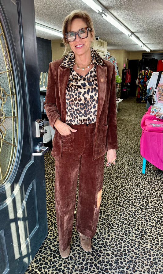 Brown Leopard Julian Top