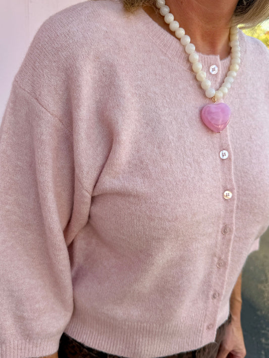 Soft Blush Valor Cardigan