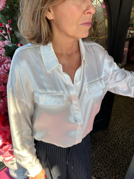 Adrianna LS Dress Blouse