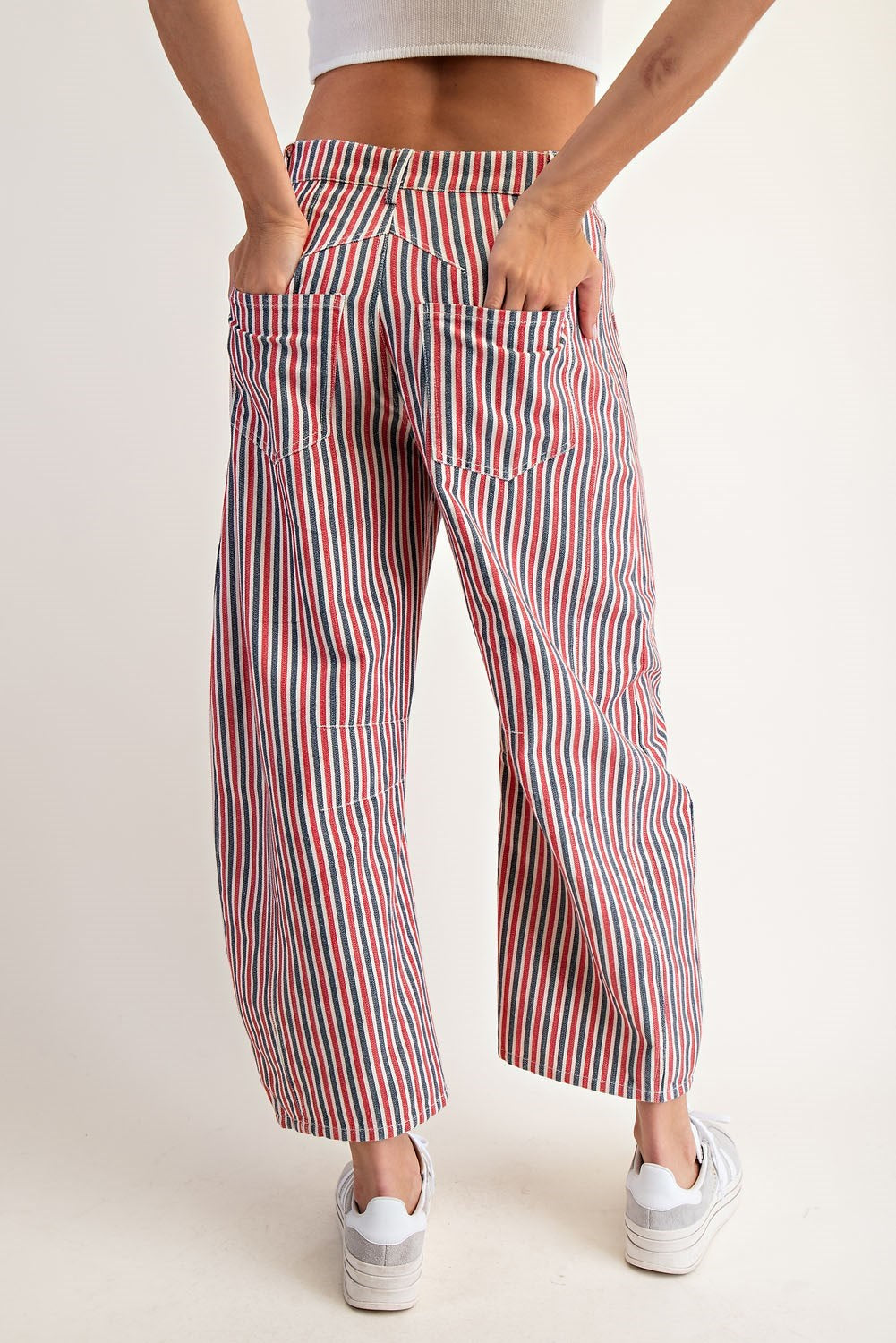 Rouge Sail Stripe Barrel Jeans