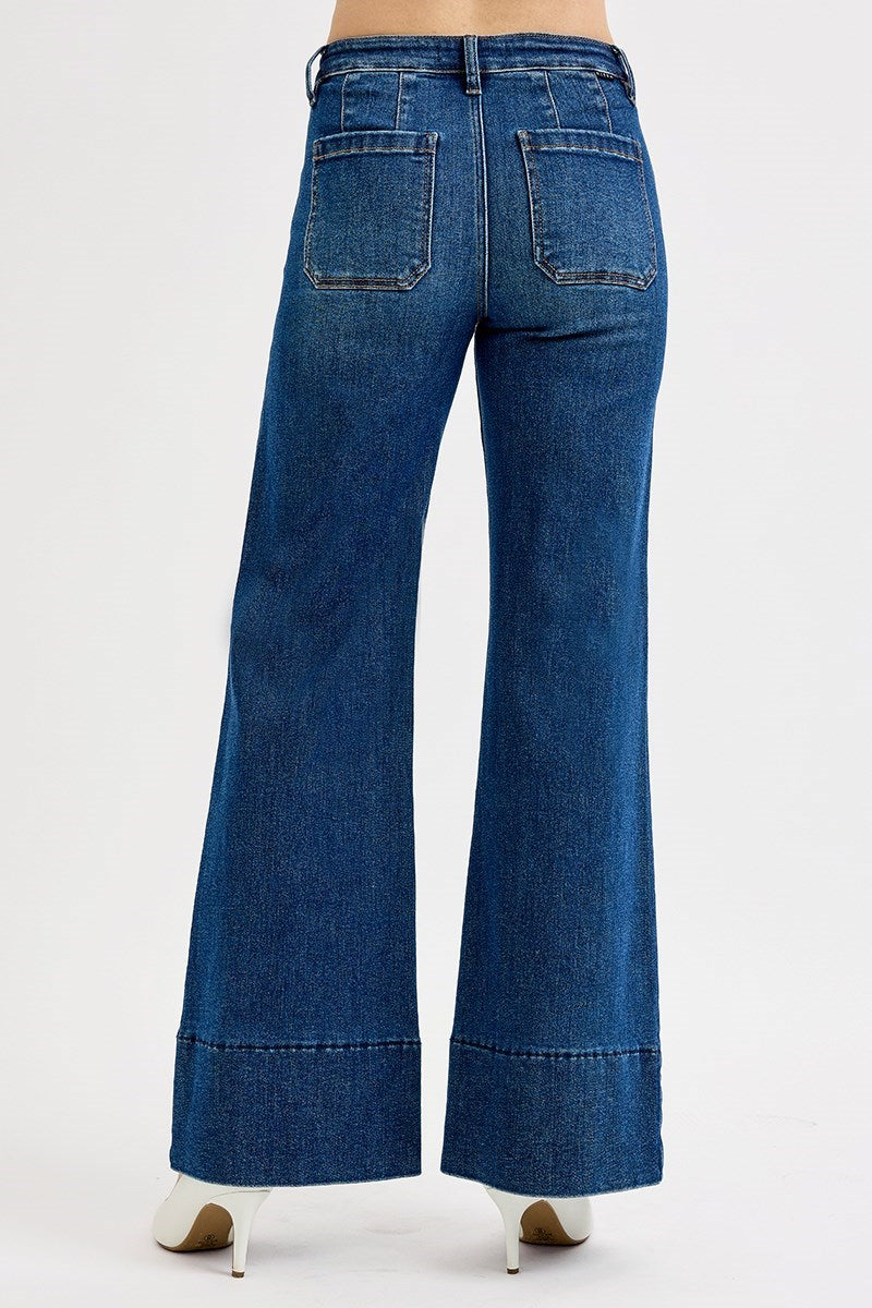 Dark TC MR Wide Flare Jean