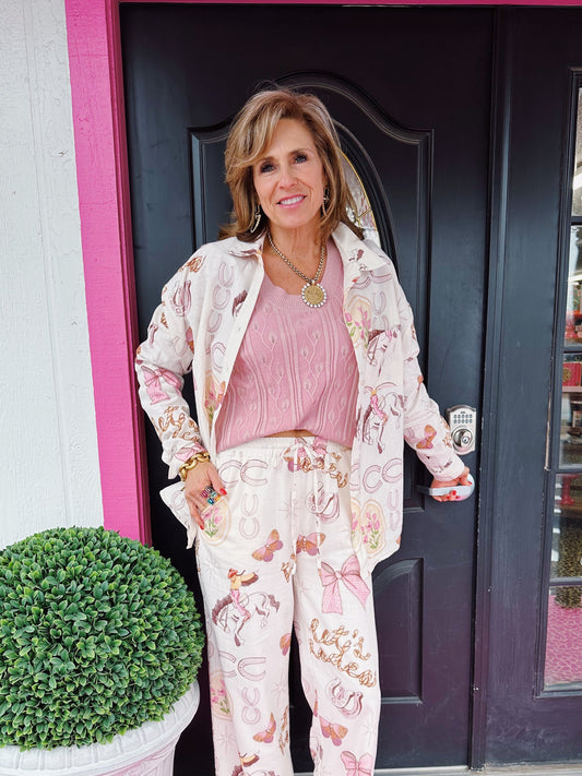 Let's Rodeo Button Shirt