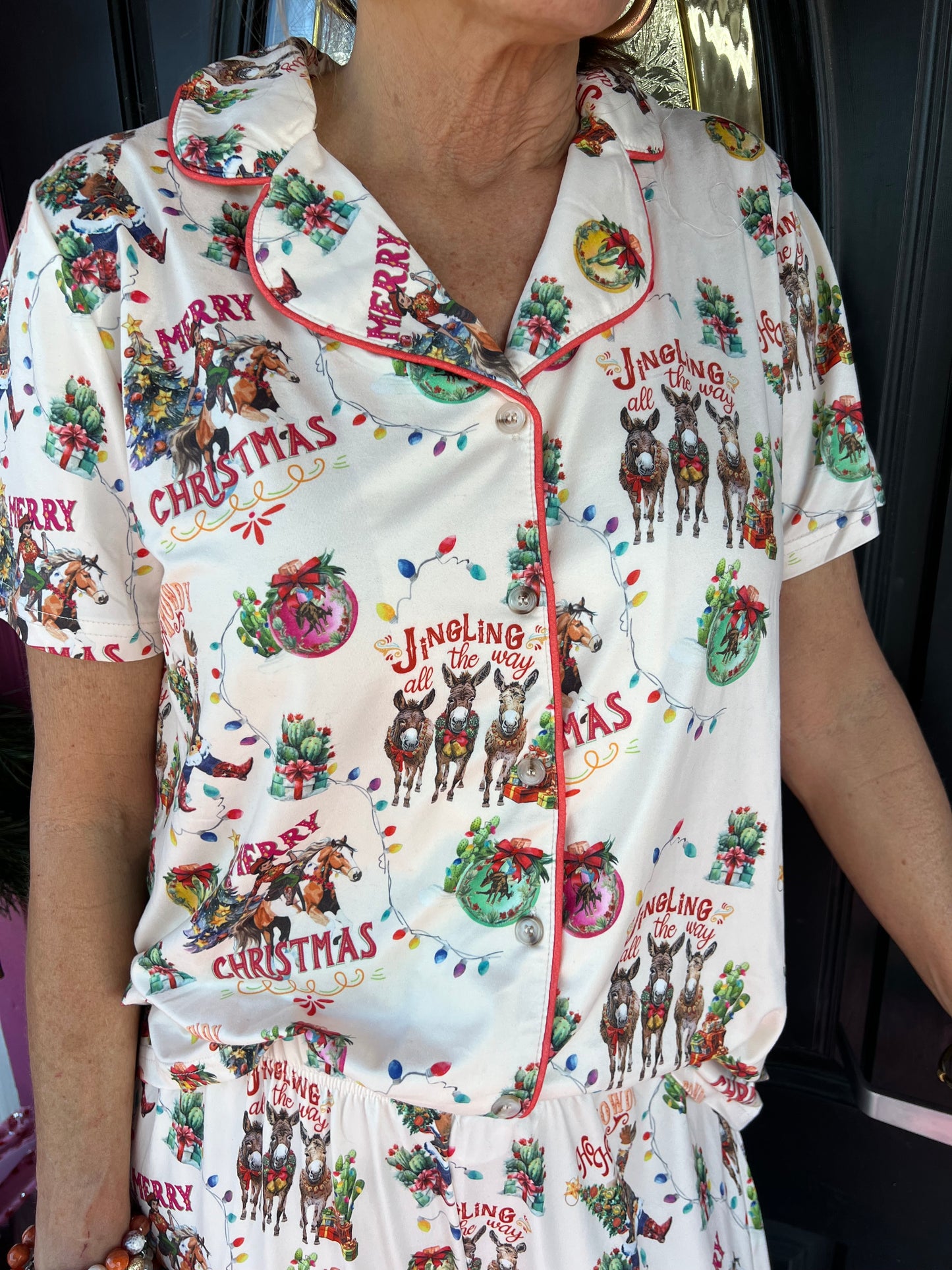 Bandana Santa Pant PJ Set