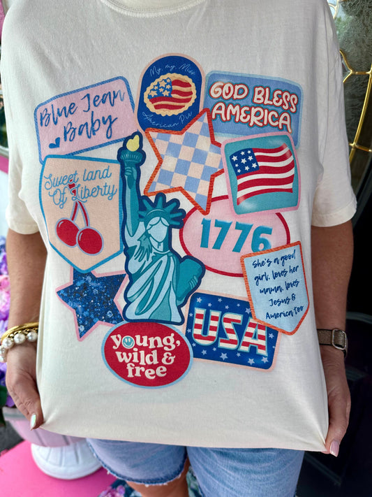 Patriotic Patch Tee