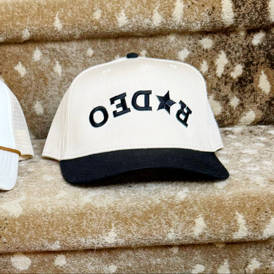 Upside Down Rodeo Canvas Cap