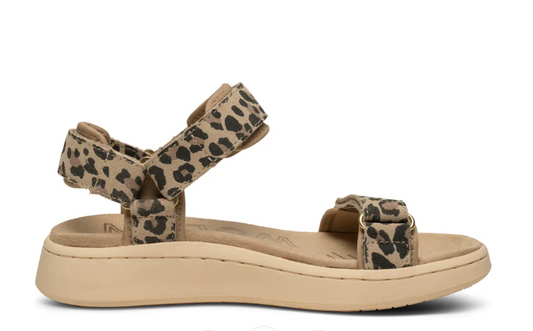 Leopard Suede Sandal