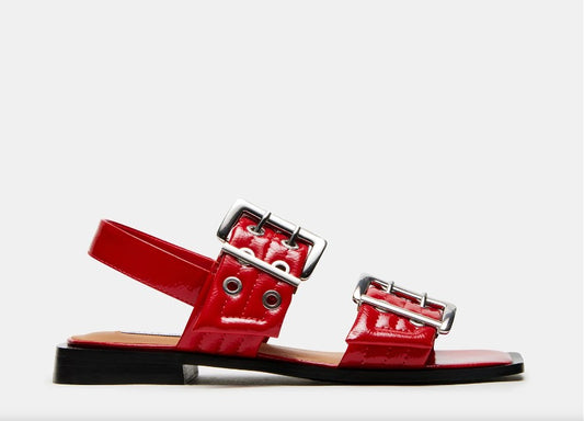 Sandria Red Patent Sandal