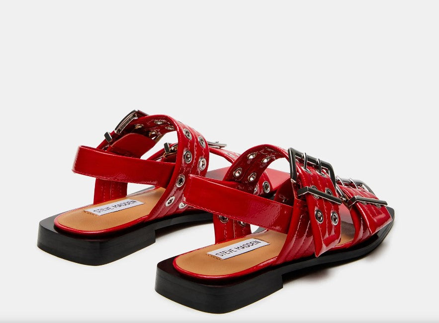 Sandria Red Patent Sandal