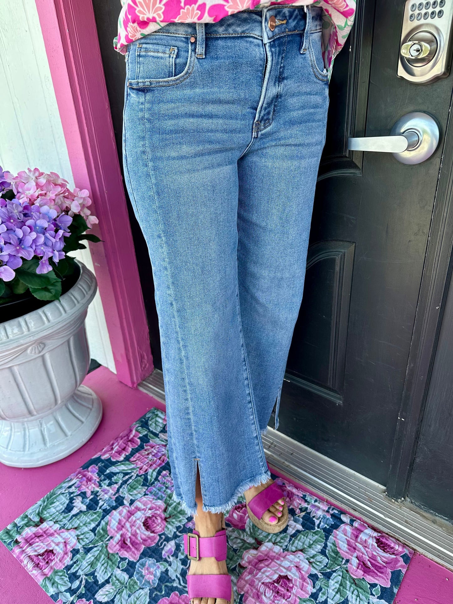 TC Crop Wide with Front Slit Jean