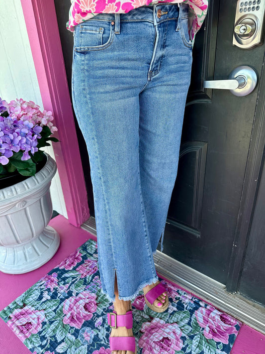 TC Crop Wide with Front Slit Jean