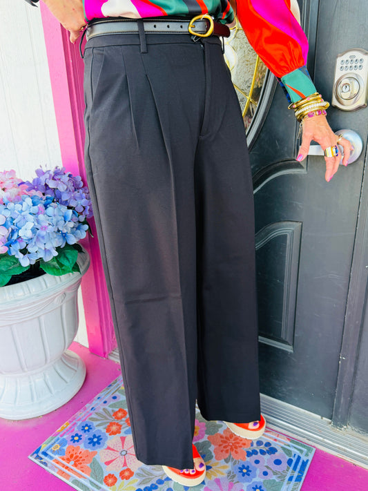 Brooke HR Wide Leg Blk
