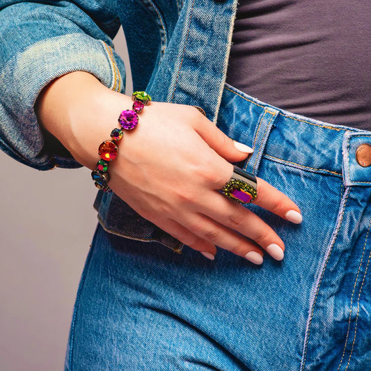 Trinity Gunmetal BW Bracelet