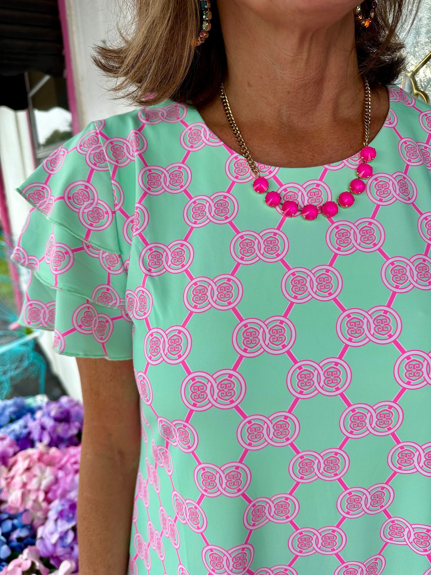 Mint Cha Cha Sleeve Dress