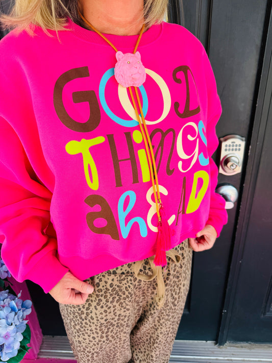 Good Things Ahead Crop SS