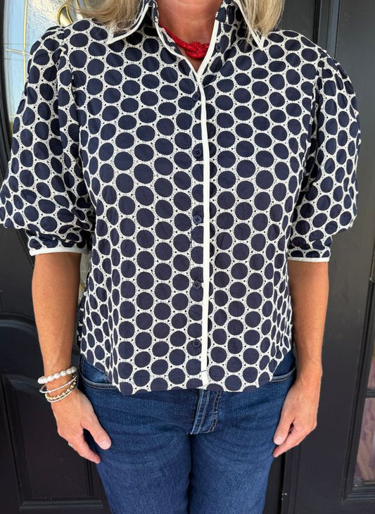 Marine Dot Pippa Top