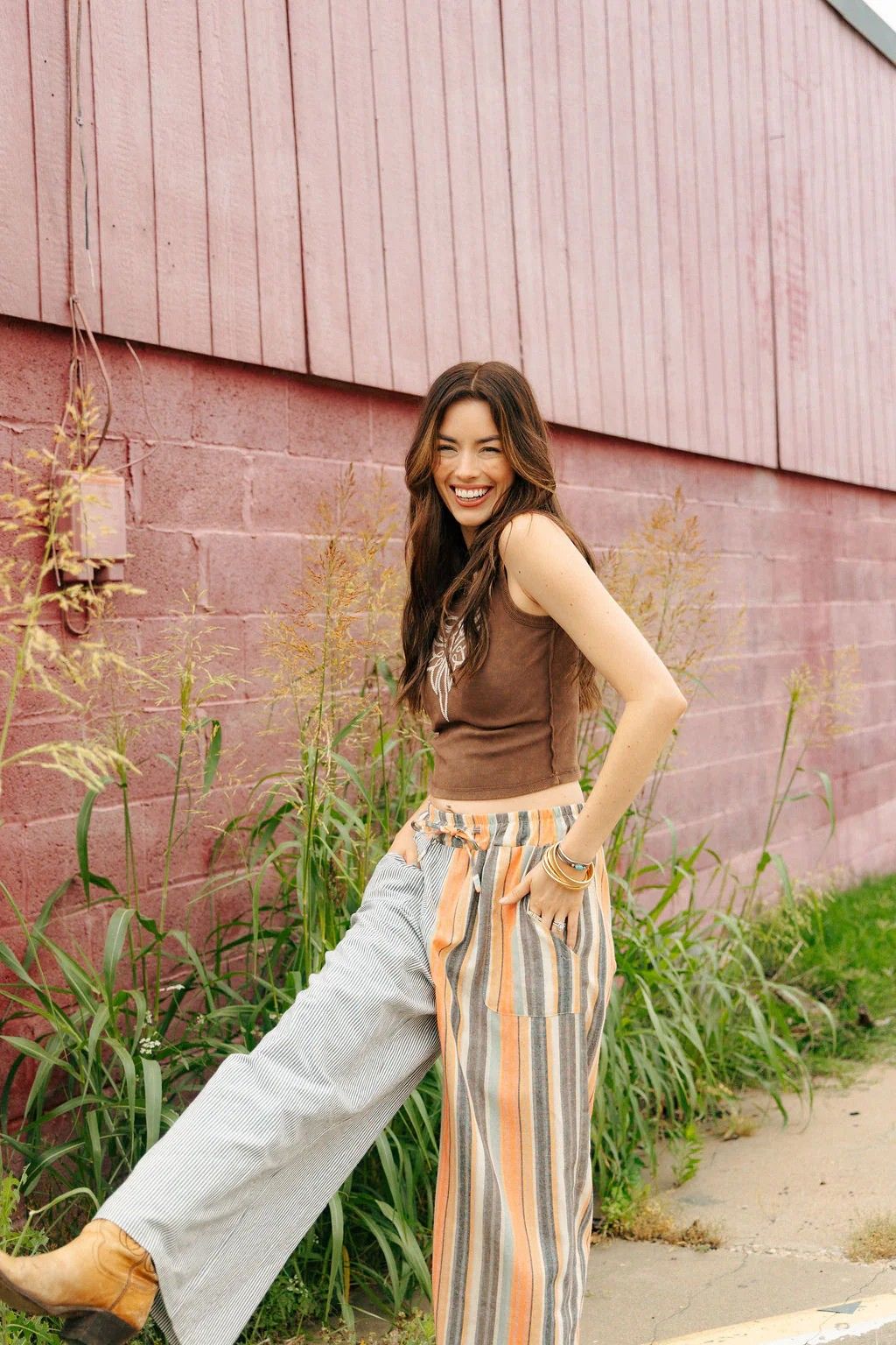 Serape Stripe Drawstring Pant