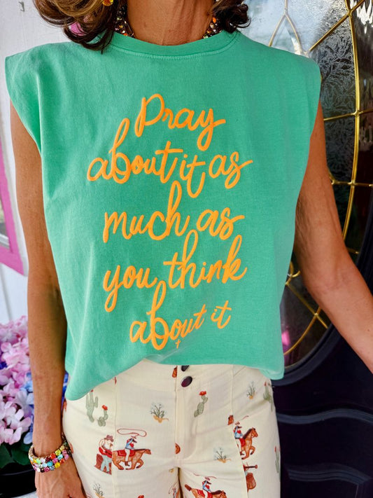 Green Pray About It Tank