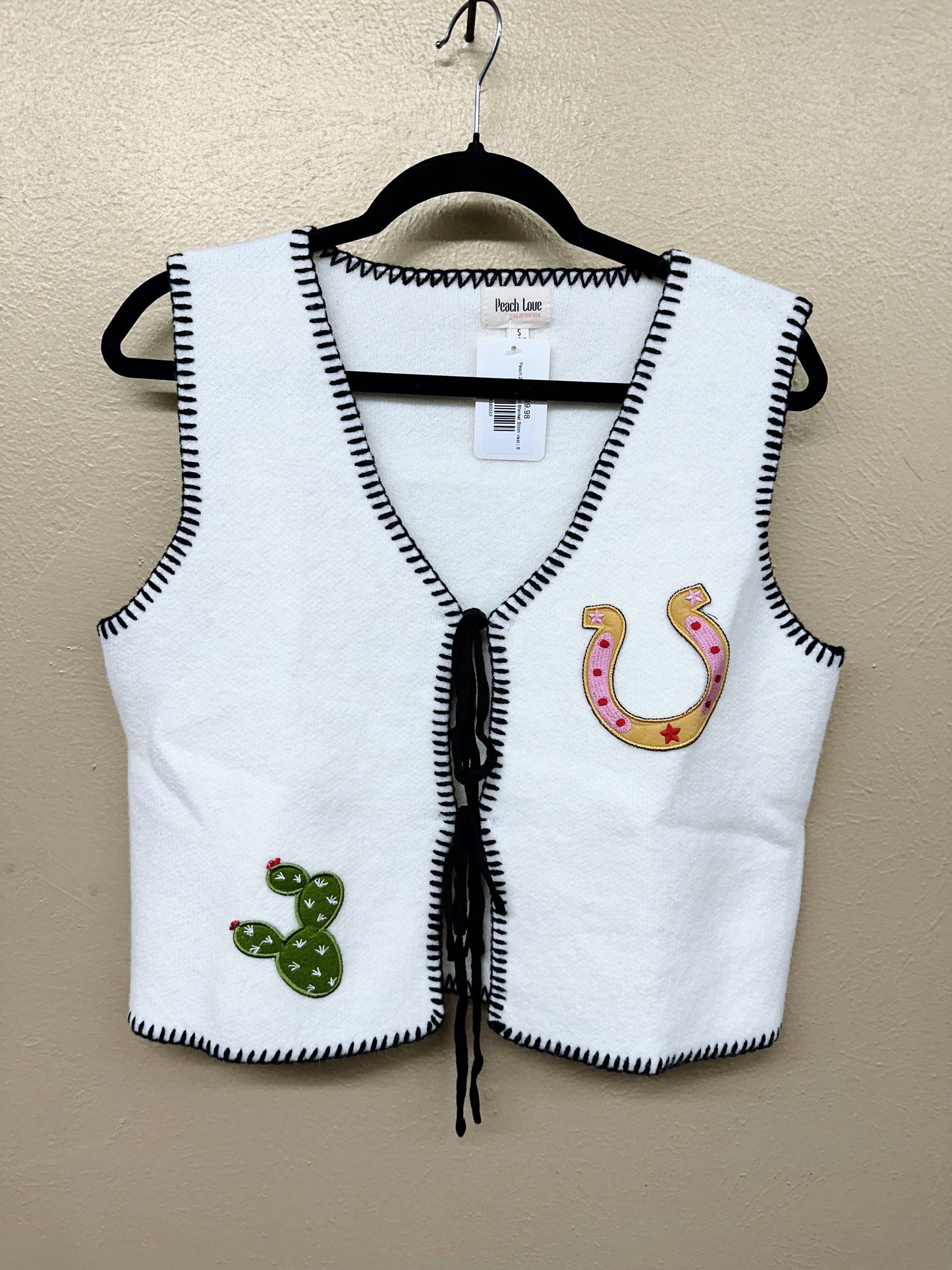 Western Blanket Stitch Vest