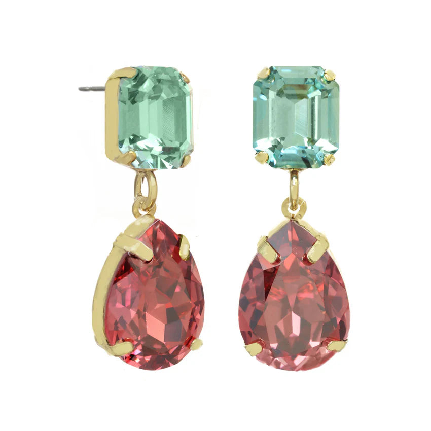 Maegan 2 Stone Earring