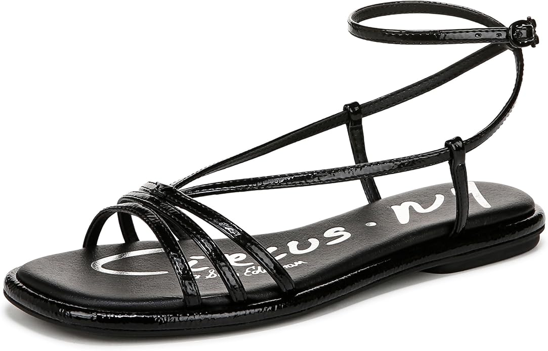 Olana Black Strap Flat