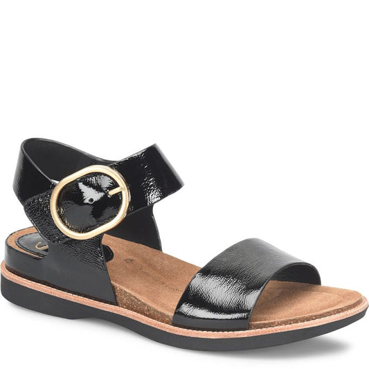 Bali Black Patent Sandal