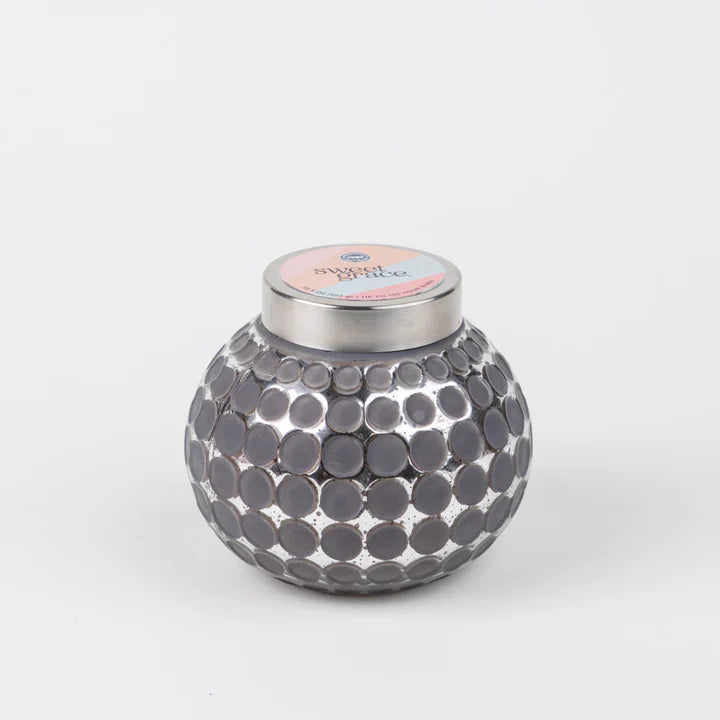 Bubbled Glass Candle #004